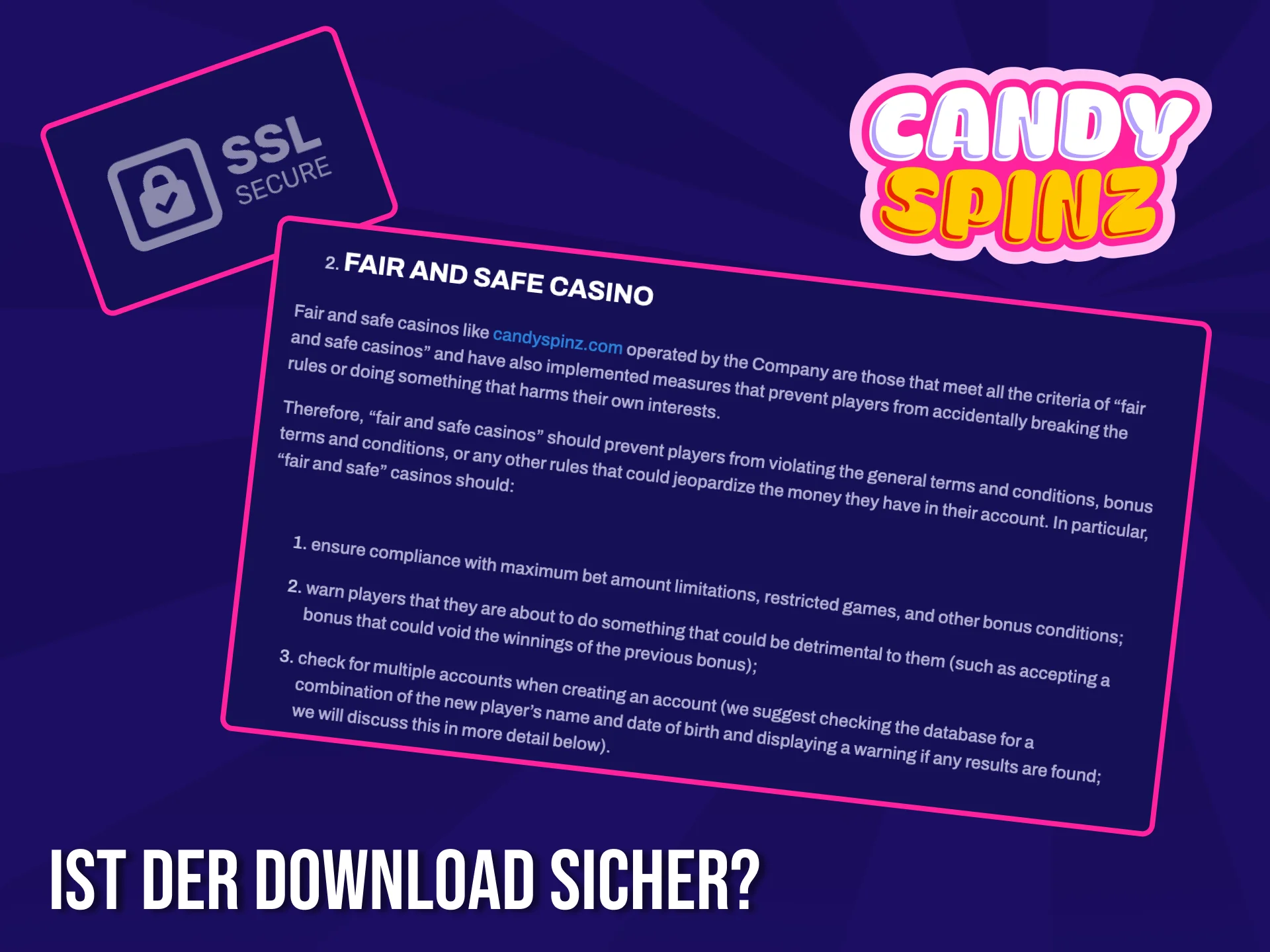 Erfahren Sie, dass das Herunterladen der Candy Spinz APK-Datei nicht nur schnell, sondern auch sicher ist.