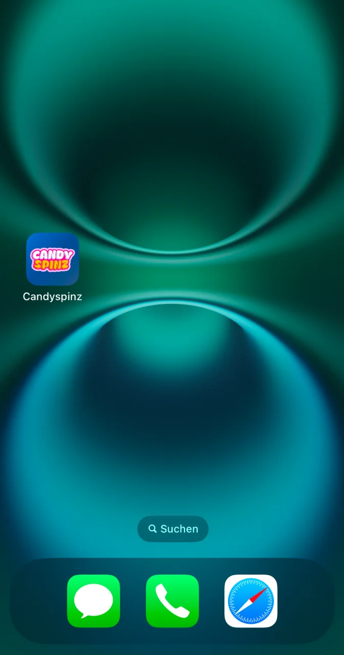 Starte die installierte Candy Spinz App für iOS.