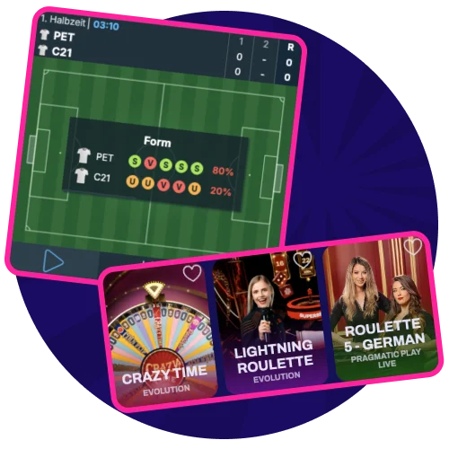 Die Candy Spinz App ist stabil und Streams und Spiele laufen reibungslos.