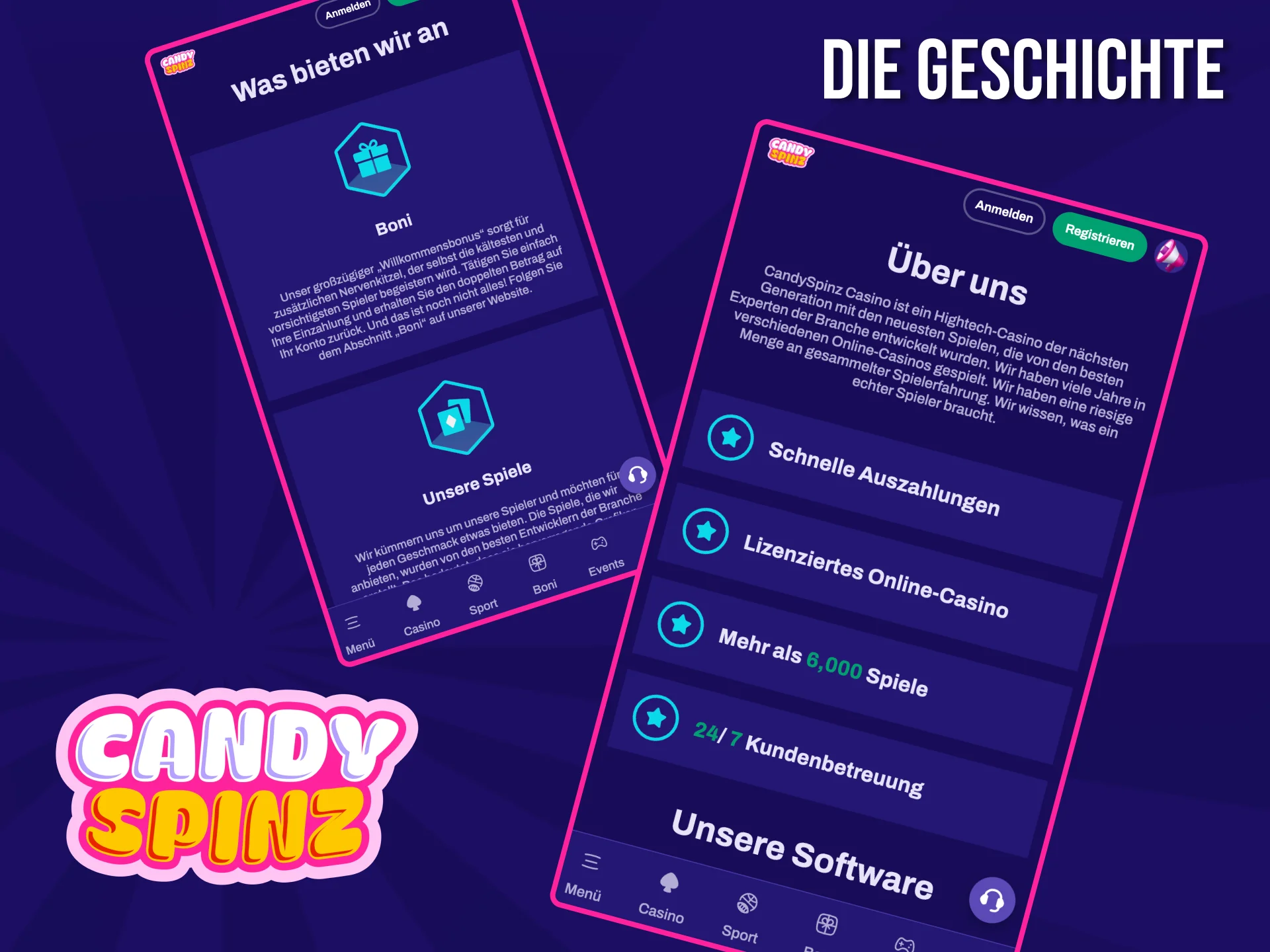 Die Entstehungs- und Entwicklungsgeschichte von Candy Spinz wird Sie nicht kalt lassen.