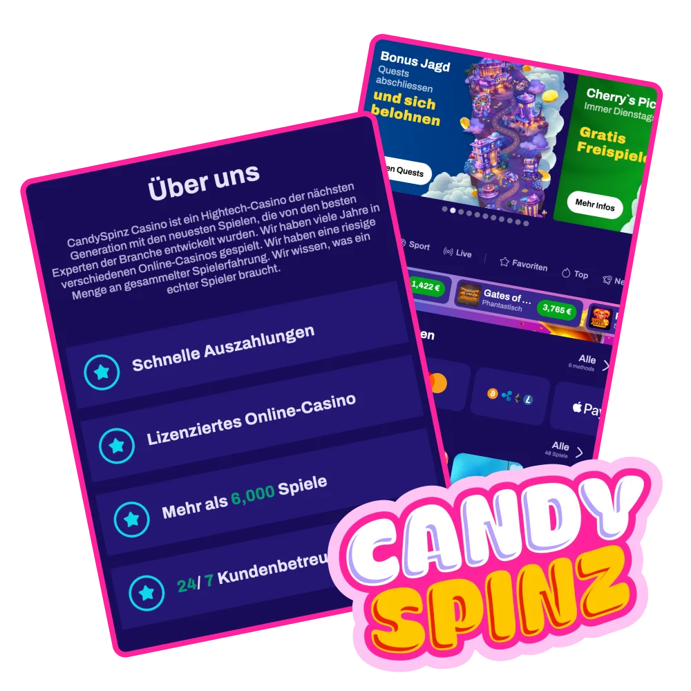 Erfahren Sie mehr über Candy Spinz und treffen Sie die richtige Wahl.