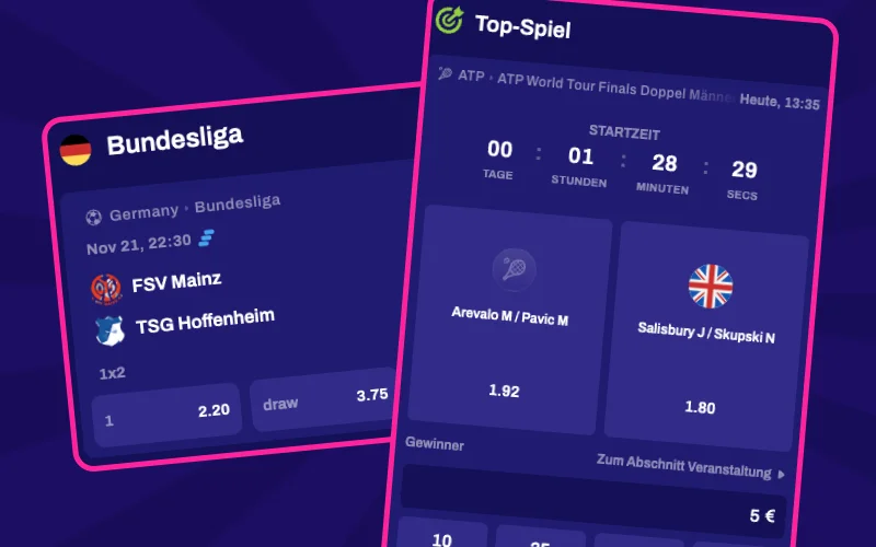 Die Webseite von Candy Spinz konzentriert sich auf die Bundesliga und den Spezialmarkt.